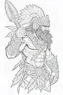 lapu lapu with australian warrior tattoo design idea