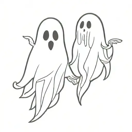 ghost matching tattoo design tattoo design idea