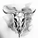 Bull Skull tattoo design idea