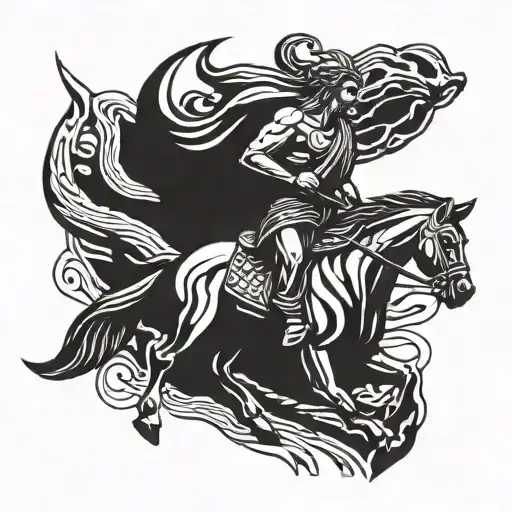 alexander the great conquering the world tattoo design idea