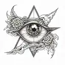 dark side past trauma healing tattoo design idea