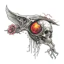 dark side past trauma healing tattoo design idea