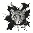 Incorporate leopard print patterns into a tattoo of twinkle stars and grunge y2k lines tattoo design idea