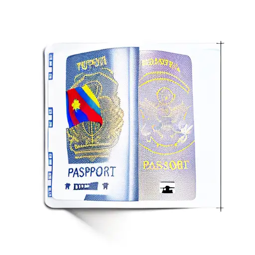 passport with romania flag and others tattoo design idea