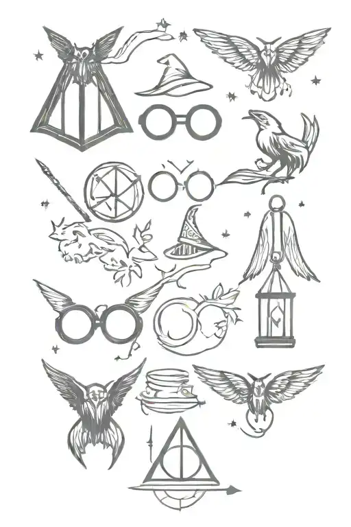 harry potter themed tattoo tattoo design idea