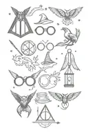 harry potter themed tattoo tattoo design idea
