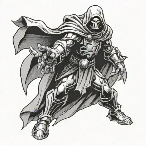 doctor doom tattoo design idea