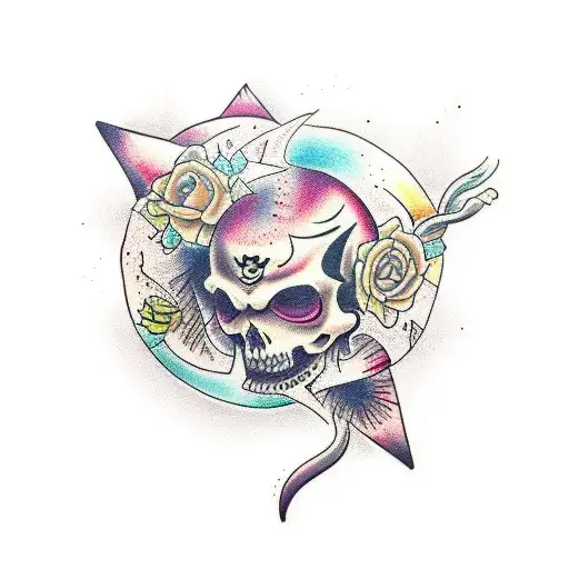 beautiful disaster  tattoo design idea