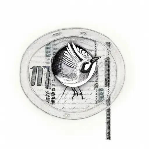 Bird on money basquiat tattoo design idea