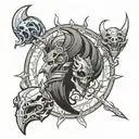 magic the gathering tattoo design idea