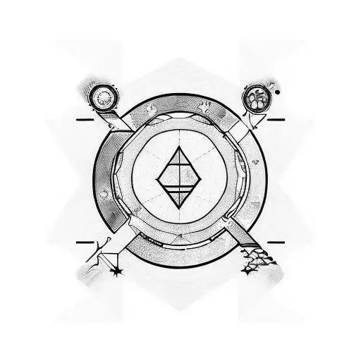 Key that ends with DNA strands  tattoo design idea