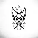 Blue exorcist  tattoo design idea