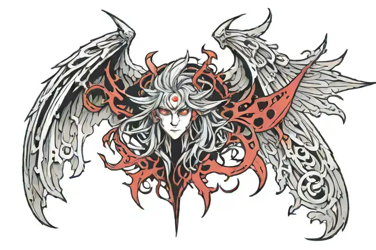 tear of lucifer tattoo design idea