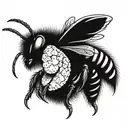 Angry Wasp tattoo design idea