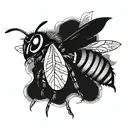 Angry Wasp tattoo design idea
