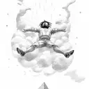 icarus falling from the sky tattoo design idea