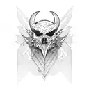 Vampyrum Spectrum bat profile tattoo design idea