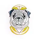 pug tattoo design idea