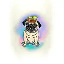 pug tattoo design idea