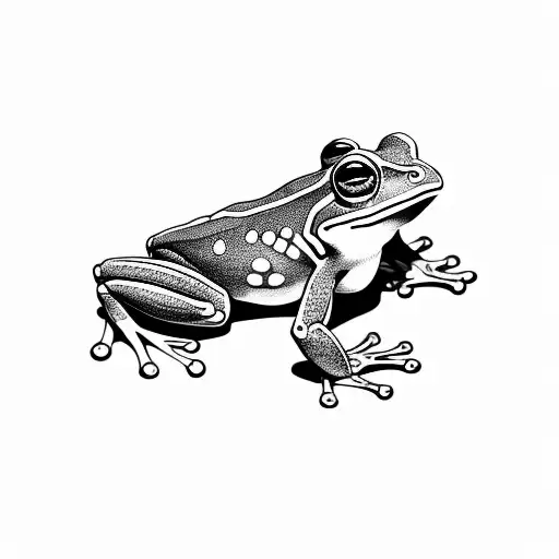 frog samurai tattoo design idea