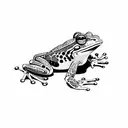 frog samurai tattoo design idea