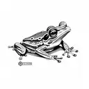 frog samurai tattoo design idea