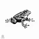 frog samurai tattoo design idea