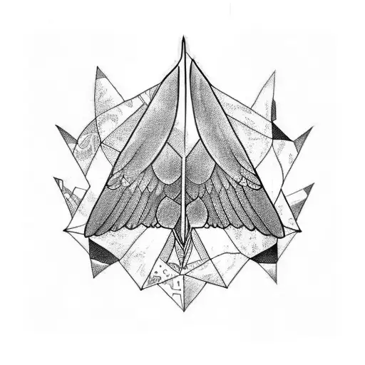 Wing tattoo design idea