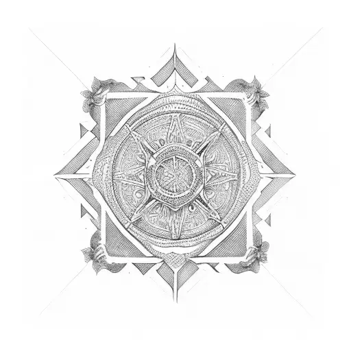 Religious  tattoo design idea