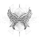 Wing tattoo design idea