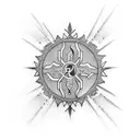 Religious  tattoo design idea