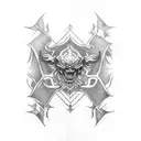 Religious  tattoo design idea