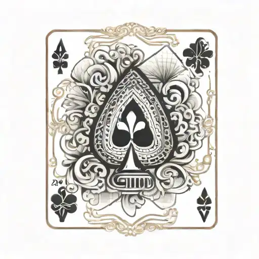 poker cards  tattoo design idea
