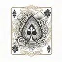 poker cards  tattoo design idea