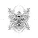 arrowhead with a valknut tattoo design idea