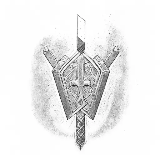 Thor segurando mjolnir  tattoo design idea
