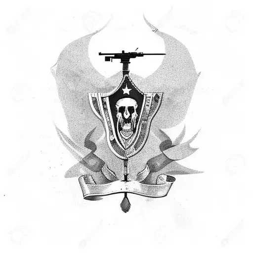 hunting patriotism guns country tattoo design idea