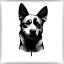 Australian cattle dog  tattoo design idea