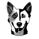 Australian cattle dog  tattoo design idea