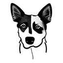 Australian cattle dog  tattoo design idea