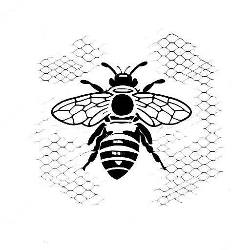 Honey Bee tattoo design idea
