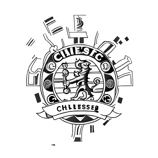 chelsea football tattoo design idea