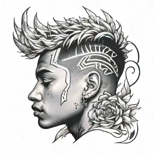 xxxtentacion tattoo design idea