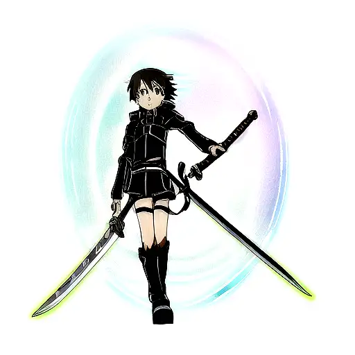 sword art online special design 8k tattoo design idea