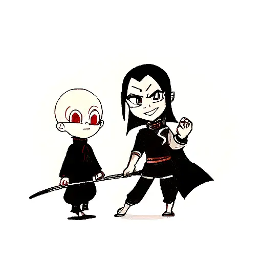 roronoa zorro with avatar aang  tattoo design idea