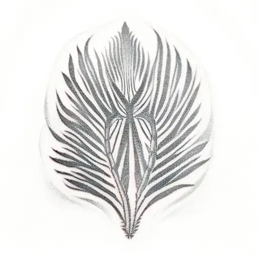 black fern with samoan flag tattoo design idea