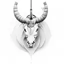 bucking bronco tattoo design idea