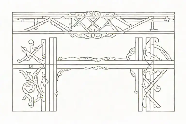 Roman numerals for 4385 tattoo design idea