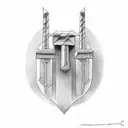thors hammer tattoo design idea