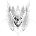 superman suit pattern with egyptian anubis sleeve tattoo design idea